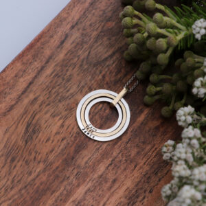 Generations - Silver and 9ct Gold Pendant